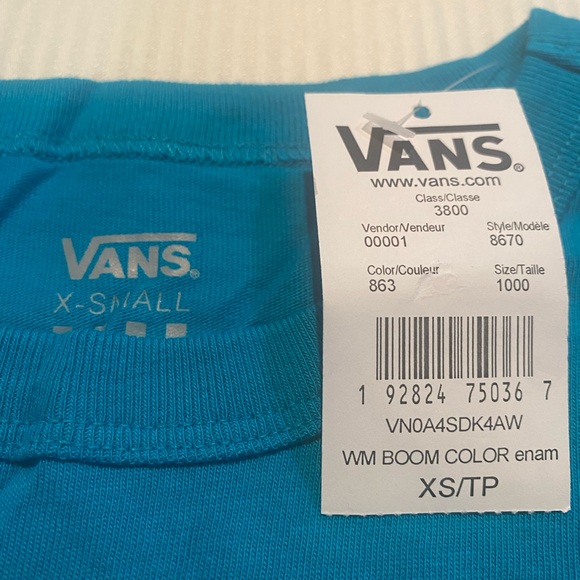 Vans Boom Color Short Sleeve Baby Tee T-Shirt - Picture 6 of 6